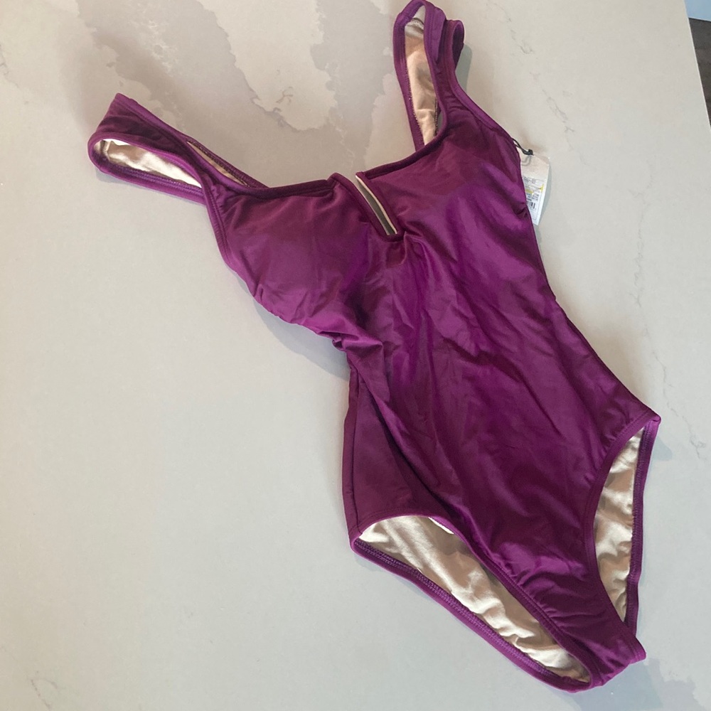Purple One-Piece Swimsuit
